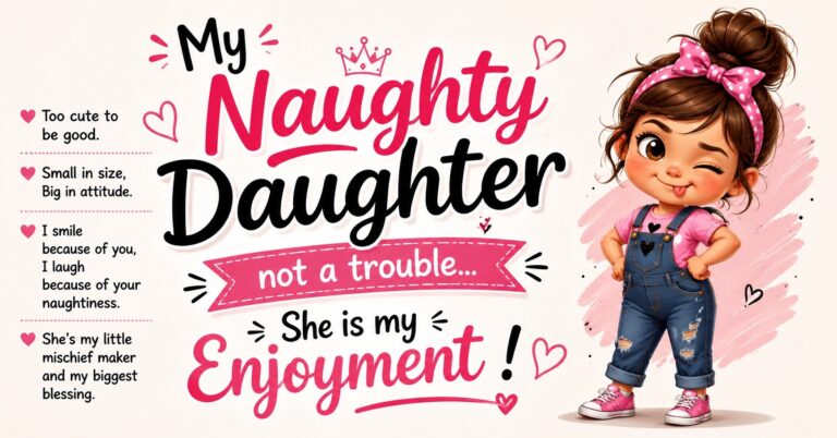 800+ My Naughty Daughter Quotes to Celebrate Her Mischievous Spirit