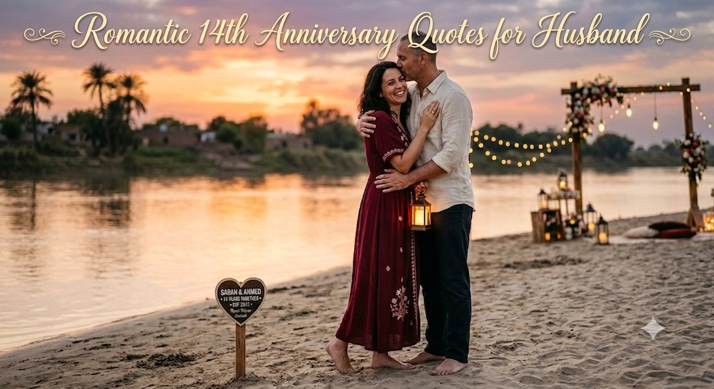 romantic 14th anniversary quotes for husband