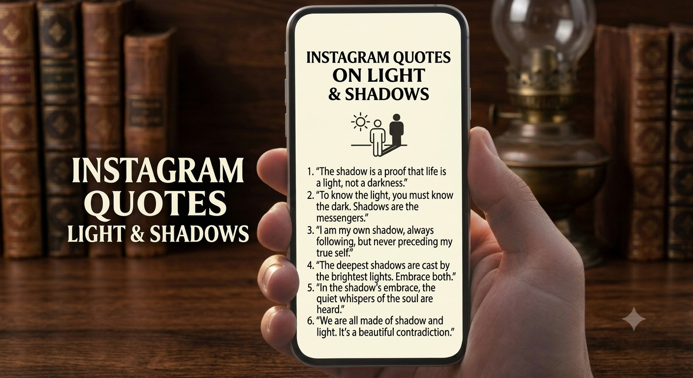 350+ Shadow Quotes for Instagram | Deep, Aesthetic & Cool Captions