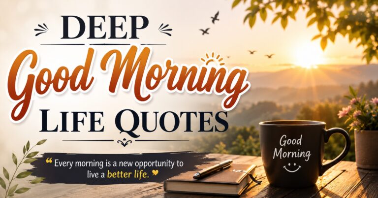 Beautiful Deep Good Morning Life Quotes