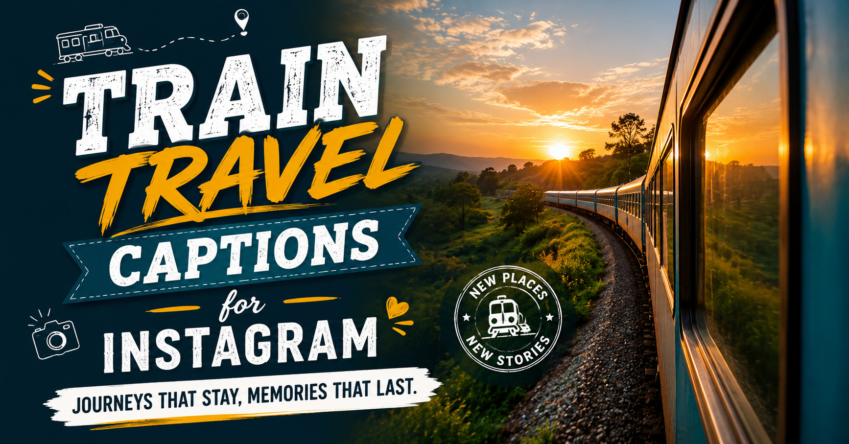 500+ Train Travel Captions for Instagram