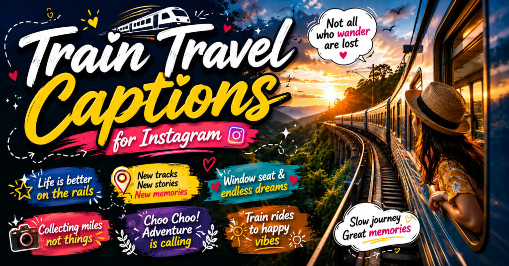 Train Travel Captions for Instagram