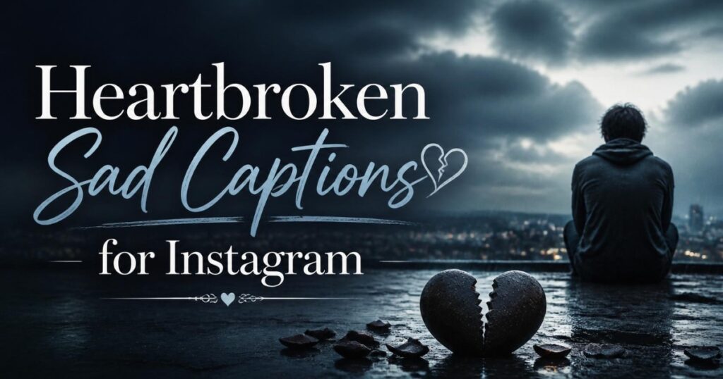 Heartbroken Sad Captions for Instagram