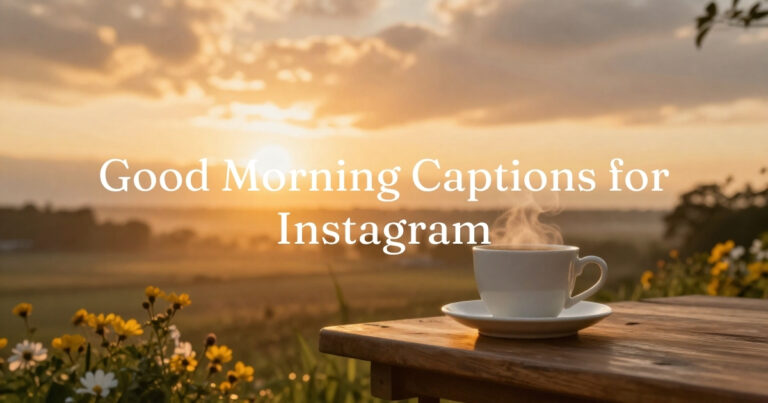 Good Morning Captions for Instagram