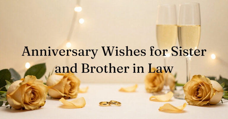 Anniversary Wishes for Sister and Brother in Law