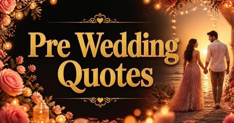 250+ Best Pre Wedding Quotes for Couples