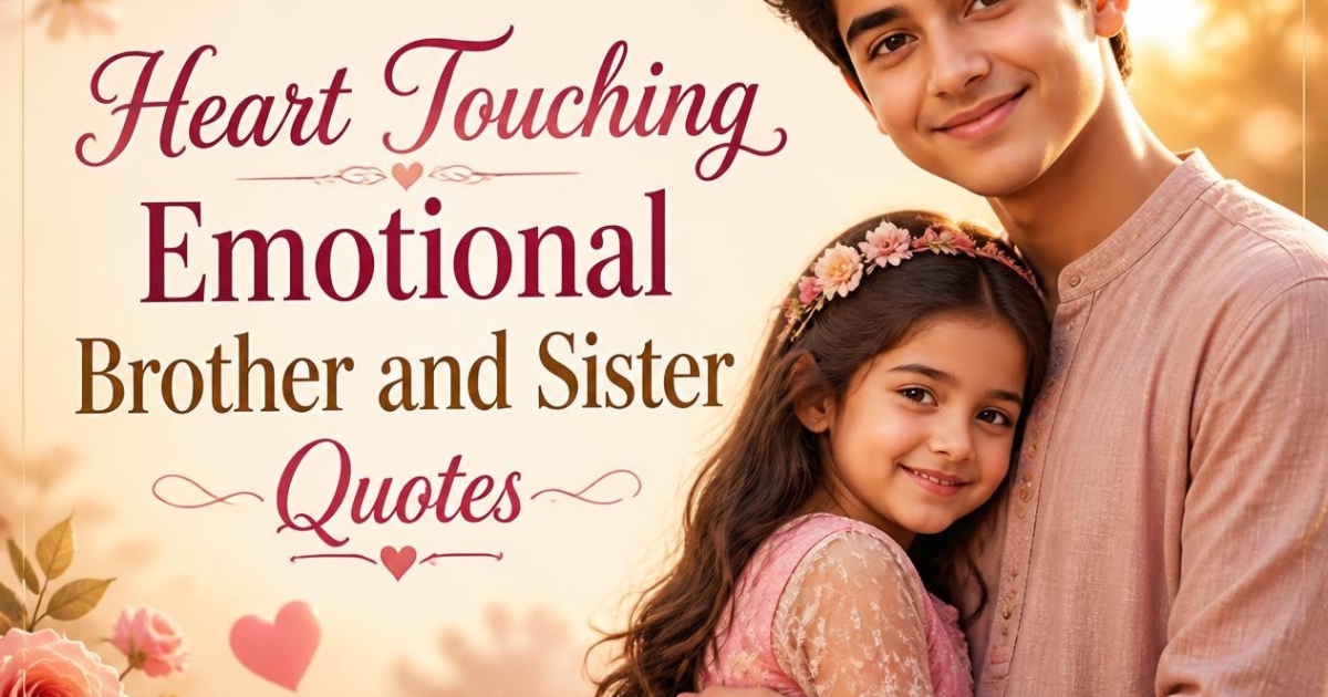 100+ Heart Touching Emotional Brother and Sister Quotes to Express Love & Bond