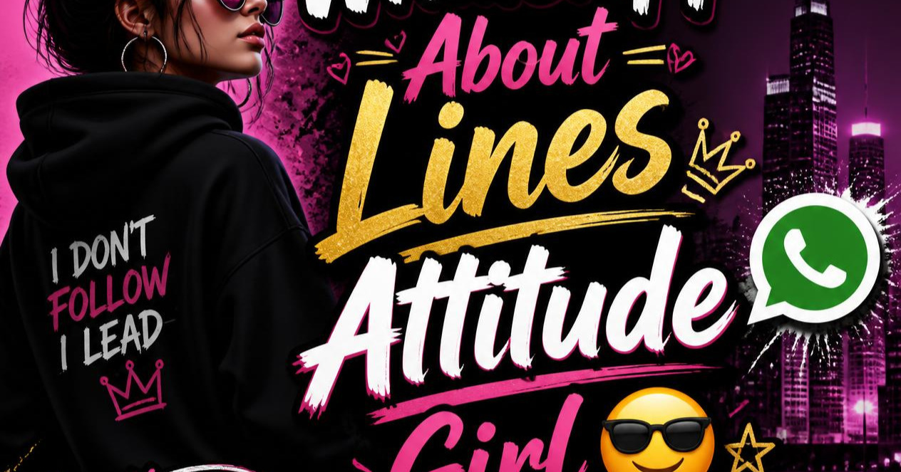 200+ WhatsApp About Lines Attitude Girl With Emoji