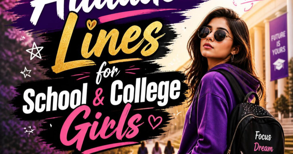 Attitude Lines for School & College Girls
