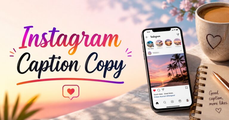 100+ Unique Instagram Caption Copy Ideas for Growth