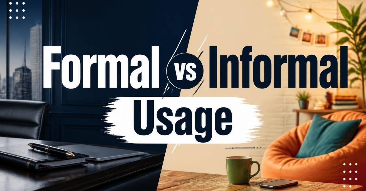 Formal vs Informal Usage
