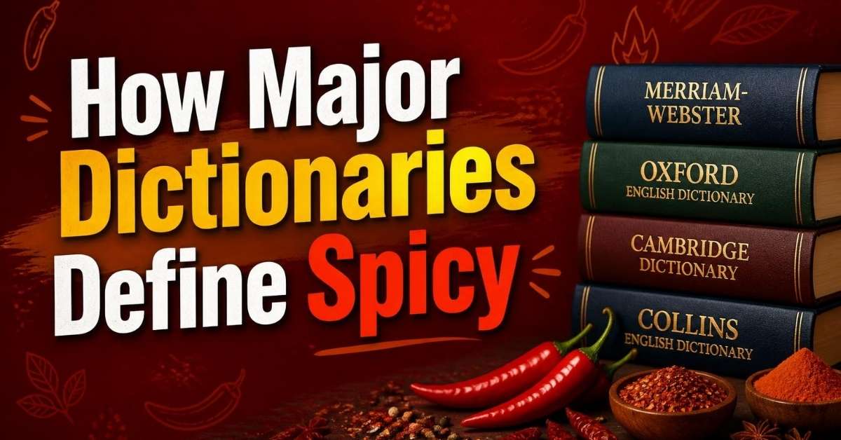 How Major Dictionaries Define Spicy