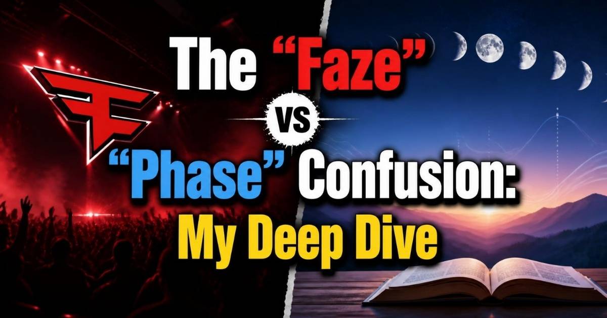 The "Faze" vs "Phase" Confusion: My Deep Dive