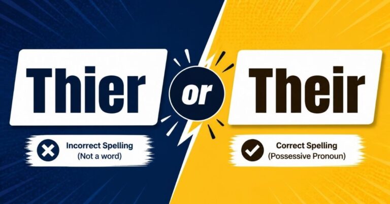 Thier or Their