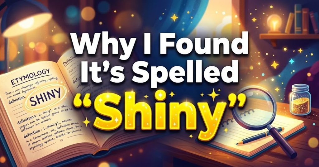Why I Found It's Spelled Shiny