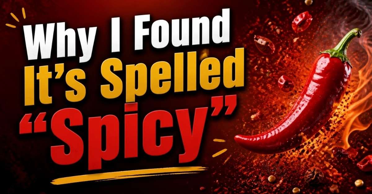 Why I Found It's Spelled "Spicy"